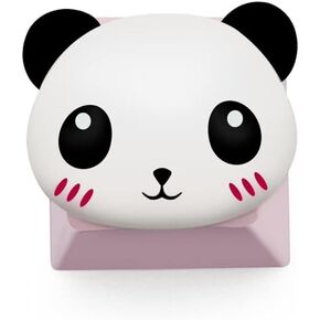 FKZ Cute Keycap 1 pc,Custom 3D Keycap,ESC Key OEM R4 Profile Keycap for Mechanical Keyboard,Cute White Animal Keycap (White Base,Cow)