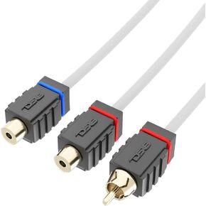 DS18 MOFCR-6FT 2 Channels OFC Marine RCA Audio Stereo Cable - 6 Feet