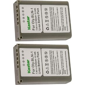 قطعة واحدة من بطارية بديلة قابلة لإعادة الشحن من Kastar لبطارية Olympus BLN-1 BLN1، شاحن BCN-1 BCN1، Olympus M-D E-M1، OM-D E-M5، OM-D E-M5 Mark II، OM-D E-M5 Mark III، كاميرات Pen E-P5، Pen-F in Kuwait