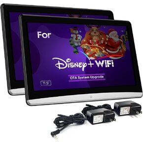 11.5 بوصة 4K جيل Android 10.0 تلفزيون سيارة متعدد الوظائف، شاشة 5G واي فاي شاشة لمس تابلت 1080P بلوتوث/USB/SD/HDMI in/FM/مرآة مشغل فيديو (1.5Ram 16Rom(2Monitors)) in Kuwait