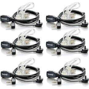 سماعات أذن تينواي واكي توكي مع ميكروفون ثنائي الدبوسين وسماعات أذن لاسلكية في اتجاهين BF-888S AR-5 UV-5R H-777 TW-325 راديو ثنائي الاتجاه (6 عبوات) in Kuwait