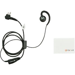 ITSPWR Bundle: Containing - Motorola HKLN4604 Adjustable Swivel Earpiece with Microphone and PTT Switch, Slim Connector Cleaning Cloth in Kuwait