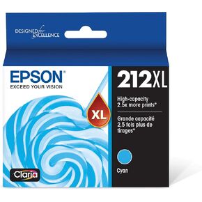 خرطوشة حبر سماوي عالية السعة 212 Claria من EPSON (T212XL220-S) تعمل مع WorkForce WF-2830، WF-2850، Expression XP-4100، XP-4105 in Saudi Arabia