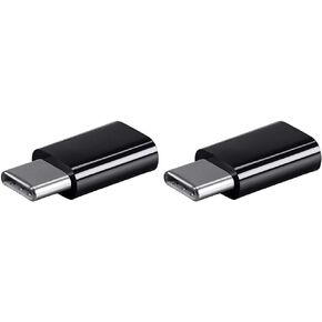 Monoprice USB-C to Micro B Adapter - Black, Male to Female With Gold Plated Contacts, White (118628) in Saudi Arabia