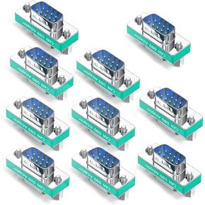 10 Pack CAN Bus DB9 Terminator Adapter, 120 Ohm CANopen Termination Resistor, DB9 Male to Female Pass Through Connector, 9-Pin Full Wired, Industrial CAN Terminal for PLC DeviceNet Automation Systems in Saudi Arabia