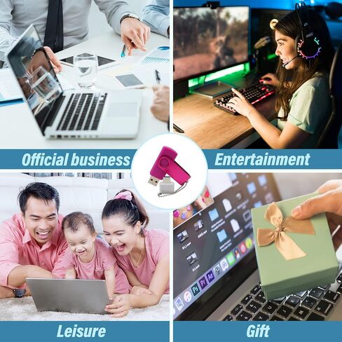 محركات أقراص فلاش USB سعة 32 جيجابايت، محركات أقراص الإبهام، عصا الذاكرة، محرك القلم لهدايا العمل وهدايا الطلاب (وردي) in Kuwait