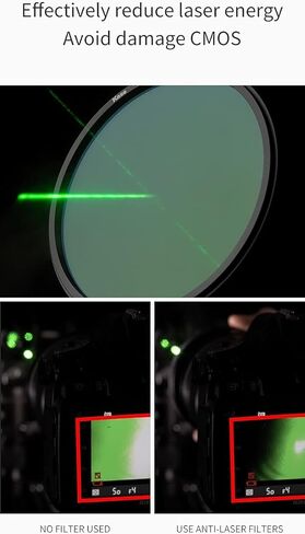 Kase Wolverine 67mm Anti-Laser Protection Filter Magnetic Shockproof Tempered Optical Glass Incl Adapter in Saudi Arabia