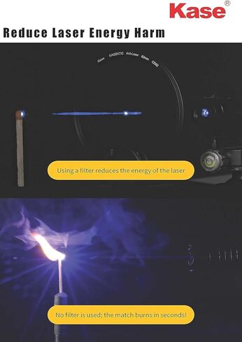 Kase Wolverine 67mm Anti-Laser Protection Filter Magnetic Shockproof Tempered Optical Glass Incl Adapter in Saudi Arabia