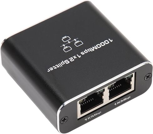 موزع شبكة إيثرنت RJ45 من ديلوي 1 إلى 2، محول شبكة مقسم كابل إيثرنت RJ45 بسرعة 1000 ميجابت في الثانية، 1 أنثى إلى 2 أنثى، موزع تمديد شبكة LAN للتلفزيونات وأجهزة التوجيه وأجهزة الكمبيوتر in Saudi Arabia