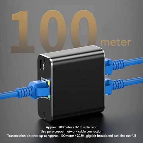 موزع شبكة إيثرنت RJ45 من ديلوي 1 إلى 2، محول شبكة مقسم كابل إيثرنت RJ45 بسرعة 1000 ميجابت في الثانية، 1 أنثى إلى 2 أنثى، موزع تمديد شبكة LAN للتلفزيونات وأجهزة التوجيه وأجهزة الكمبيوتر in Saudi Arabia