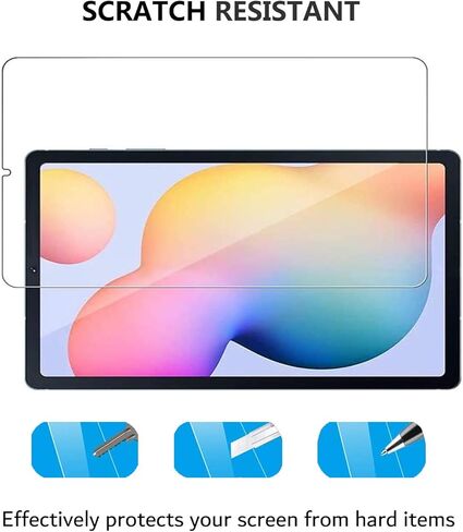 WUWIVE [2 Pack] Tab S6 Lite Screen Protector,Tempered Glass for Samsung Galaxy Tab S6 Lite 10.4-inch (SM-P615/SM-P610) in Kuwait