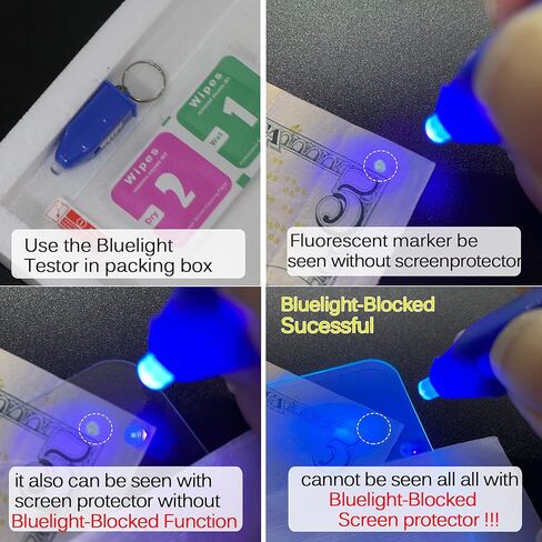 مضاد للأشعة الضارة متوافق مع آيباد الجيل الثامن واقي شاشة 10.1 بوصة الجيل السابع 7 8 الزجاج المقسى 9H الأزرق الضوء المحجب 2 حزمة in Kuwait
