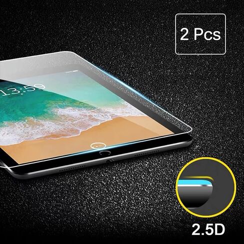 مضاد للأشعة الضارة متوافق مع آيباد الجيل الثامن واقي شاشة 10.1 بوصة الجيل السابع 7 8 الزجاج المقسى 9H الأزرق الضوء المحجب 2 حزمة in Kuwait
