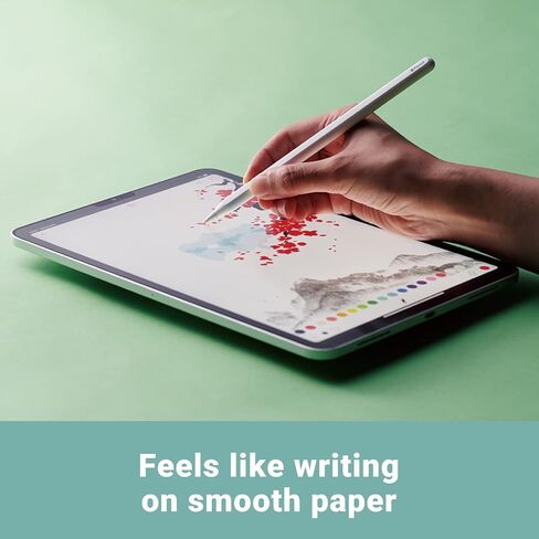 واقي شاشة بملمس قلم الرصاص من ELECOM موديل أحدث (سهل التركيب)، نوع بوند، صناعة يابانية، iPad mini 6 (8.3 بوصة، 2021) رسم/تدوين الملاحظات/مضاد للتوهج، متوافق مع Apple Pencil (TB-APB083-W) in Saudi Arabia