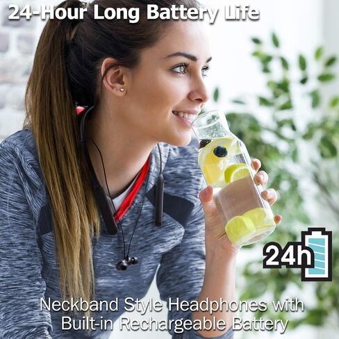 JVC Air Cushion Wireless Earbuds Headphones, Bluetooth 5.0, Water Resistant IPX4, Long Life Battery (up to 24 Hours), 3-Button Remote with mic - HAFX41WB, Black in Saudi Arabia