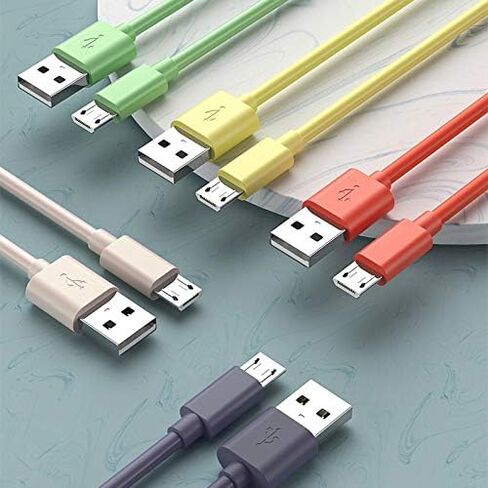 ZUPIHOW Micro USB Cable(6FT 5Pack) Android Charger TPE Cable Charger Long Android Phone Charger Cord for Samsung Galaxy S7 S6 Edge J7 S5 Note 5 4 LG G4 K40 K20 MP3 Nokia Sony Quick Data Cord in Saudi Arabia
