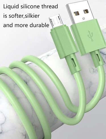 ZUPIHOW Micro USB Cable(6FT 5Pack) Android Charger TPE Cable Charger Long Android Phone Charger Cord for Samsung Galaxy S7 S6 Edge J7 S5 Note 5 4 LG G4 K40 K20 MP3 Nokia Sony Quick Data Cord in Saudi Arabia