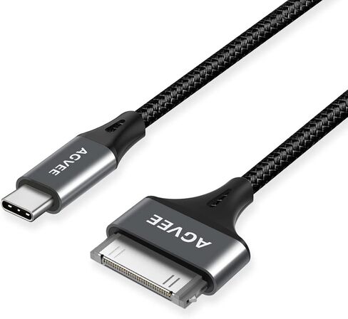 AGVEE 2 Pack 3.3ft USB-C to 30 Pin Charger Charging Cable for Old iPod iPad in Saudi Arabia