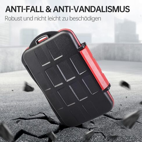 36 Slots Memory Card Case Waterproof & Anti-Shock TF SD Card Holder for 24 Micro SD SDXC SDHC TF Cards and 12 SD SDXC SDHC Cards (12 SD+24 TF) in Kuwait