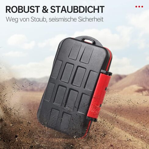 36 Slots Memory Card Case Waterproof & Anti-Shock TF SD Card Holder for 24 Micro SD SDXC SDHC TF Cards and 12 SD SDXC SDHC Cards (12 SD+24 TF) in Kuwait