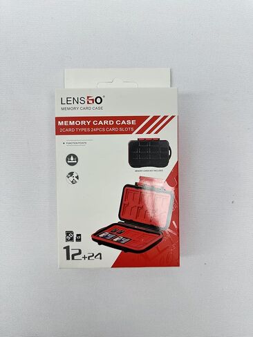 36 Slots Memory Card Case Waterproof & Anti-Shock TF SD Card Holder for 24 Micro SD SDXC SDHC TF Cards and 12 SD SDXC SDHC Cards (12 SD+24 TF) in Kuwait