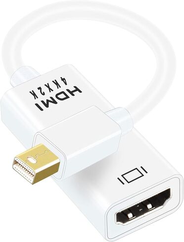 PASOW Mini DisplayPort to HDMI Adapter, Mini DP Thunderbolt to HDMI Converter 4K Compatible for MacBook Air / Pro,UHD Monitor / TV / Projector (Black) in Saudi Arabia