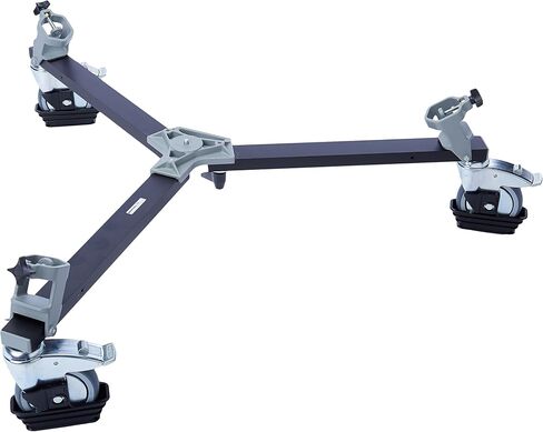 Manfrotto 114 Cine/Video Deluxe Dolly for 117X Tripod with 5-Inch Wheels - Replaces 3067,Black in Saudi Arabia