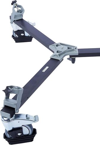 Manfrotto 114 Cine/Video Deluxe Dolly for 117X Tripod with 5-Inch Wheels - Replaces 3067,Black in Saudi Arabia