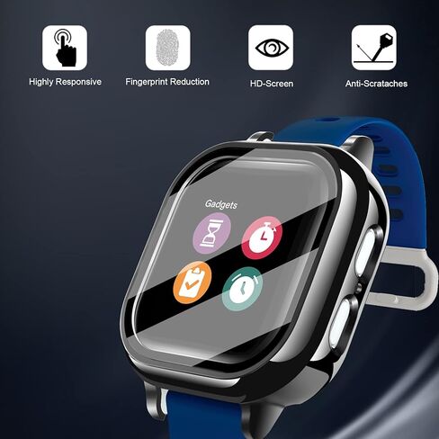 واقي الشاشة الزجاجي المقوى Kuaguozhe متوافق فقط مع Gizmo Watch 3 للأطفال، وردي in Kuwait