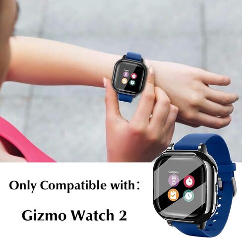 واقي الشاشة الزجاجي المقوى Kuaguozhe متوافق فقط مع Gizmo Watch 3 للأطفال، وردي in Kuwait