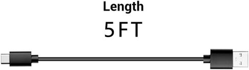 USB C Cable [2-Pack] Type C Charger Charging Cable Cord Wire Compatible for Echo Buds 2, Raycon E25 Pro/E55,EarFun Air Pro/EarFun Free Pro,Sabbat E12 Ultra,TOZO T12 NC9 Wireless Earbuds Charging Cord in Kuwait