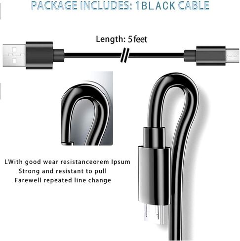 كابل شحن جداري USB C من النوع C بطول 5 أقدام من أجل Bose SoundLink Flex، مكبر صوت ذكي محمول Bose، Tribit XSound Go، New Beats Flex Beats Studio Buds Beats Fit Pro سماعات أذن لاسلكية (أحمر) in Kuwait