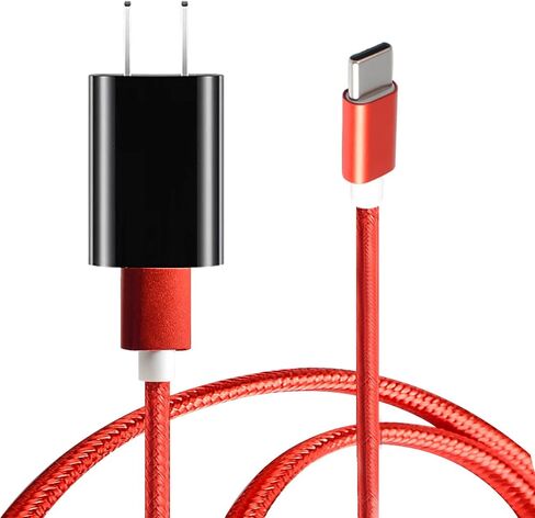كابل شحن جداري USB C من النوع C بطول 5 أقدام من أجل Bose SoundLink Flex، مكبر صوت ذكي محمول Bose، Tribit XSound Go، New Beats Flex Beats Studio Buds Beats Fit Pro سماعات أذن لاسلكية (أحمر) in Kuwait