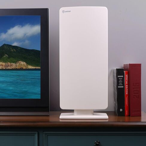 هوائي ANTOP ANTENNA "Big Boy" AT-400B المسطح HDTV مع Smartpass مضخم خارجي/داخلي، نطاق 80 ميل يدعم قنوات 4K 1080p وجميع أجهزة التلفاز القديمة للخارج، العلية، كابل محوري 40 قدم in Kuwait