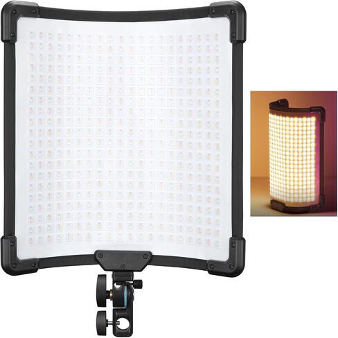 Godox FH50Bi مصباح LED مرن محمول باليد، تحكم لاسلكي 2.4 جيجا، سطوع 0-100% ولون 2800-6500K للبث، مكالمات تكبير، يوتيوب، تيكتوك، إضاءة صور الاستوديو in Saudi Arabia