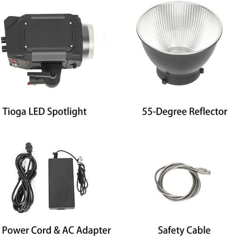 Came-TV Tioga 220W COB Led الفيديو الضوئي ضوء النهار 5600K مع عاكس 20551Lux@1m تأثيرات الإضاءة App التحكم Led الأضواء in Kuwait