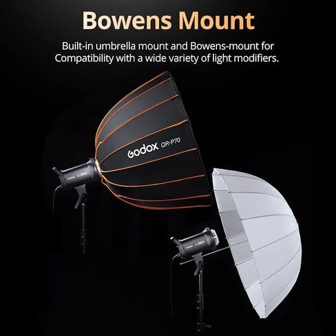 Godox SL100Bi 100W 2800-6500K أبيض أصفر لوحة ال سي دي ضوء فيديو LED خرج مستمر Bowens جبل ضوء استوديو مع P60 سريع التثبيت ، حقيبة حمل ، حامل ضوء in Kuwait