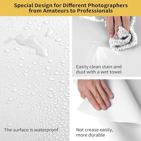 Meking 48X80 بوصة PVC خلفية غير لامعة وناعمة PVC خلفية بيضاء خلفية ورقة للمنتج فيديو التصوير الفوتوغرافي استوديو الصور in Kuwait