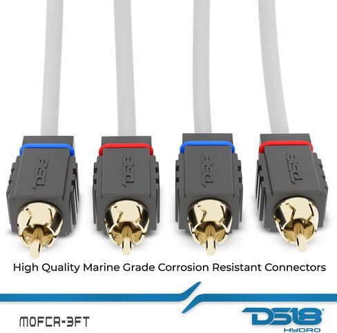 DS18 MOFCR-6FT.4CH 4 Channels OFC Marine RCA Audio Stereo Cable - 6 Feet in Saudi Arabia