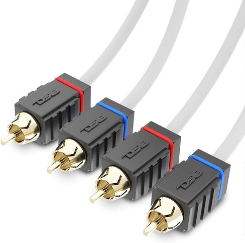 DS18 MOFCR-6FT.4CH 4 Channels OFC Marine RCA Audio Stereo Cable - 6 Feet in Saudi Arabia