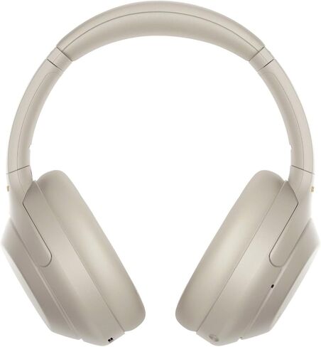 سوني سماعات رأس لاسلكية بخاصية الغاء الضوضاء WH-1000XM4 (فضي) حزمة مع موزع USB 3.0 4 منافذ ومحول دونجل بلوتوث USB للعمل من المنزل (3 عناصر) in Saudi Arabia