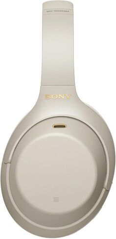سوني سماعات رأس لاسلكية بخاصية الغاء الضوضاء WH-1000XM4 (فضي) حزمة مع موزع USB 3.0 4 منافذ ومحول دونجل بلوتوث USB للعمل من المنزل (3 عناصر) in Saudi Arabia