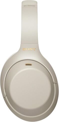 سوني سماعات رأس لاسلكية بخاصية الغاء الضوضاء WH-1000XM4 (فضي) حزمة مع موزع USB 3.0 4 منافذ ومحول دونجل بلوتوث USB للعمل من المنزل (3 عناصر) in Saudi Arabia