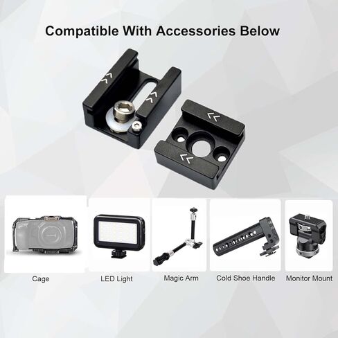 Hityeneed Camera Hot Shoe Mount to 1/4"-20 Tripod Screw Adapter,Flash Shoe Mount for DSLR Camera Rig (2PACK) in Kuwait