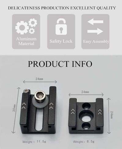 Hityeneed Camera Hot Shoe Mount to 1/4"-20 Tripod Screw Adapter,Flash Shoe Mount for DSLR Camera Rig (2PACK) in Kuwait