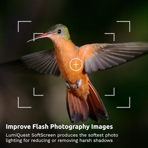 LumiQuest Soft Screen, Flash Diffuser & Light Softener, Universal Classic Design for Digital SLR Cameras, Neon Blue in Saudi Arabia