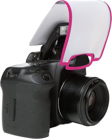 Soft Screen, Flash Diffuser & Light Softener, Universal Classic Design for Digital SLR Cameras, Neon Pink in Saudi Arabia