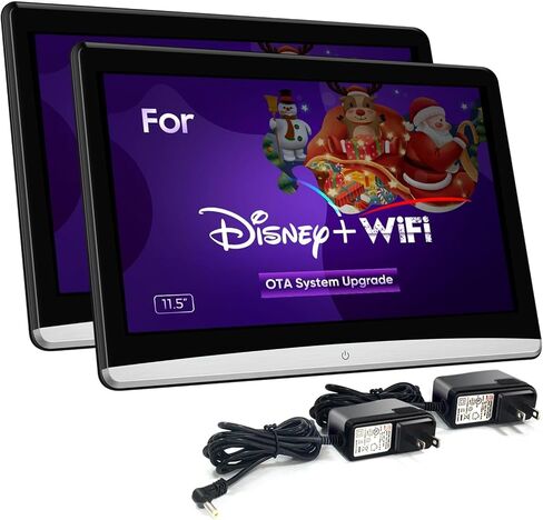 11.5 بوصة 4K جيل Android 10.0 تلفزيون سيارة متعدد الوظائف، شاشة 5G واي فاي شاشة لمس تابلت 1080P بلوتوث/USB/SD/HDMI in/FM/مرآة مشغل فيديو (1.5Ram 16Rom(2Monitors)) in Kuwait