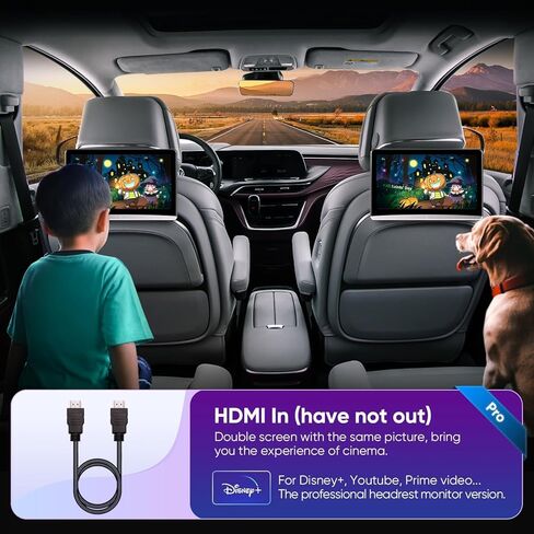 11.5 بوصة 4K جيل Android 10.0 تلفزيون سيارة متعدد الوظائف، شاشة 5G واي فاي شاشة لمس تابلت 1080P بلوتوث/USB/SD/HDMI in/FM/مرآة مشغل فيديو (1.5Ram 16Rom(2Monitors)) in Kuwait