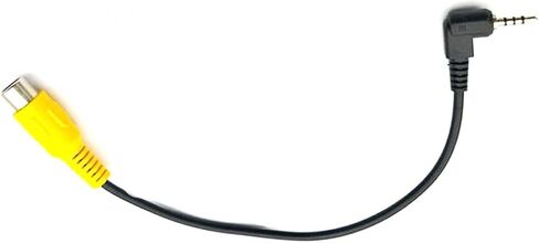 Lagogia 20 سم / 7.88 "قابس طيران أنثى ذو 4 سنون إلى كابل توصيل ذكر RCA وذكر DC، كابل توسيع RCA AV + DC إلى M12 لمراقبة كاميرا السيارة والفيديو والصوت - (قطعتان) in Kuwait